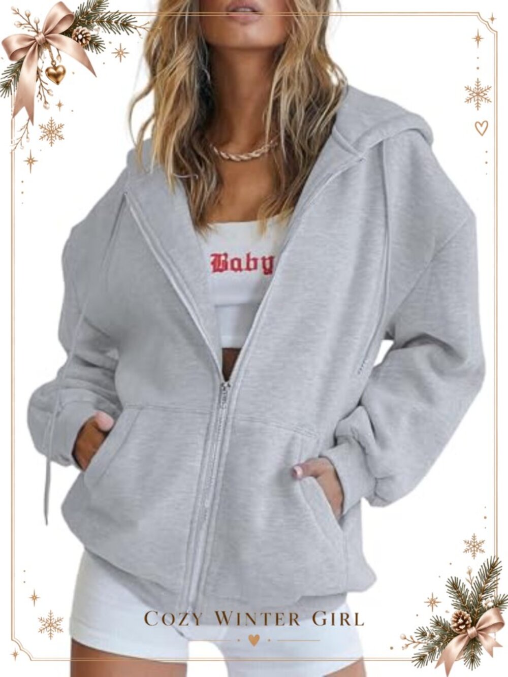 PRETTYGARDEN Women's Full Zip Fleece Lined Hoodie Sweatshirt
